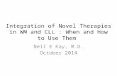 Integration of Novel Therapies in WM and CLL : When and How to Use Them Neil E Kay, M.D. October 2014.