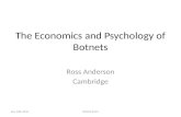 The Economics and Psychology of Botnets Ross Anderson Cambridge DIMVA 2014July 10th 2014.