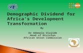 By Dr Ademola Olajide Head of Division African Union Commission.