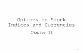 1 Options on Stock Indices and Currencies Chapter 13.
