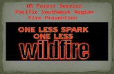 One Less Spark-One Less Wildfire fire prevention campaign is to create a proactive cooperative approach to prevent or reduce the catastrophic losses associated.