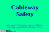 Cableway Safety Cableway Safety An overview of common problems and issues regarding current USGS cableway systems.