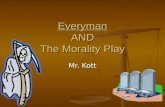 Everyman AND The Morality Play Mr. Kott. What is the purpose of a Morality Play? To make Christianity more real to the audience by dramatizing the meaning.