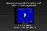 Gamma-ray burst afterglows with VLBI: a sensitivity quest Ylva Pihlström University of New Mexico.