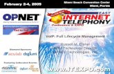 VoIP: Full Lifecycle Management Russell M. Elsner APM Technology Director OPNET Technologies, Inc.