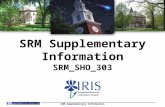 SRM Supplementary Information SRM_SHO_303 SRM Supplementary Information