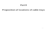 1 Part II Proposition of locations of cable trays.