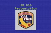 SB 839 Presentation. SB 839 FIREWORKS ENFORCEMENT AUTHOR:SEN. R. CALDERON (D-30) INTRODUCED:FEBRUARY 23, 2007 SIGNED BY GOVERNOR:OCTOBER 12, 2007 EFFECTIVE.