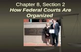 Chapter 8, Section 2 How Federal Courts Are Organized.