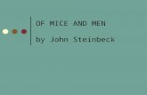 OF MICE AND MEN by John Steinbeck. What is a Bindle stiff- A Bindle stiff is a single migrant laborer, generally white males, recruited to work on a temporary.