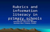 Rubrics and information literacy in primary schools Jan Schmidt-Loeliger Information Services Manager Horsham West Primary School.