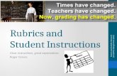 Rubrics and Student Instructions Clear instructions, great expectations Roger Graves Sources used include: Stevens & Levi (2005); Zhang & Fiore (2011)