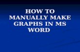 HOW TO MANUALLY MAKE GRAPHS IN MS WORD. drawing of the histogram and frequency polygon without using any computer software. How do you do this??? drawing.