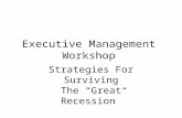 Executive Management Workshop Strategies For Surviving The “Great Recession”
