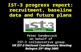 IST-3 progress report: recruitment, baseline data and future plans Peter Sandercock on behalf of IST-3 collaborative group. UK IST-3 National Coordinators.