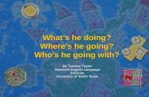 What’s he doing? Where’s he going? Who’s he going with? By Tamara Taylor Intensive English Language Institute University of North Texas.