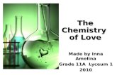 The Chemistry of Love Made by Inna Amelina Grade 11A Lyceum 1 2010.