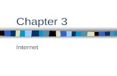 Chapter 3 Internet. Physical Components of the Internet Servers Networks Routers.