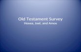 Old Testament Survey Hosea, Joel, and Amos. Introduction – Minor Prophets Background – Called “Minor” to denote the texts are ‘short’ – Hosea is the beginning.