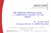 CEE Regional Working Group - a cooperation project in our region Dr. Nicolae OACĂ Strategy Adviser to ANCOM President Sub-Regional Workshop on Transition.