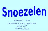 Victoria L. Rice Governors State University Educ 737 Winter 2002.