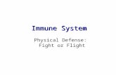 Immune System Physical Defense: Fight or Flight. Maryland Science Content Standard Select several body systems and explain the role of cells, tissues.