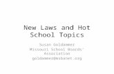 New Laws and Hot School Topics Susan Goldammer Missouri School Boards’ Association goldammer@msbanet.org.