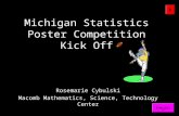X Michigan Statistics Poster Competition Kick Off Rosemarie Cybulski Macomb Mathematics, Science, Technology Center Begin.