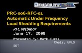 RFC Webinar June 17, 2009 Presented By: Mark Kuras Chair, UFLS SDT.