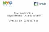 New York City Department Of Education Office of SchoolFood.