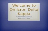 Welcome to Omicron Delta Kappa SUNY OSWEGO CIRCLE 2012 INDUCTEES.