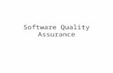 Software Quality Assurance. Recap What is testing? Who does testing? Why do we do testing? Software testing process? Software Testing –Levels of testing.