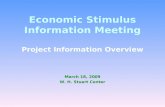 Economic Stimulus Information Meeting Project Information Overview March 18, 2009 W. H. Stuart Center.