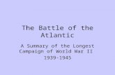 The Battle of the Atlantic A Summary of the Longest Campaign of World War II 1939-1945.