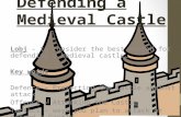 Attacking and Defending a Medieval Castle Lobj – to consider the best method for defending a medieval castle. Key words Defence – Protecting the Castle.