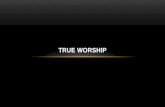 TRUE WORSHIP. WHAT IS WORSHIP? There are many false ideas about worship. Some people think that worship is an opportunity to express one’s emotions. Others.