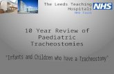 10 Year Review of Paediatric Tracheostomies The Leeds Teaching Hospitals NHS Trust.