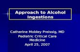 Approach to Alcohol Ingestions Catherine Mobley Preissig, MD Pediatric Critical Care Medicine April 25, 2007.