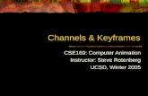 Channels & Keyframes CSE169: Computer Animation Instructor: Steve Rotenberg UCSD, Winter 2005.