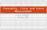 Kent Johnson Spring 2011 Proximity, Color and Force Measurement.