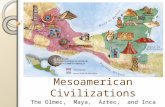 Ancient Mesoamerican Civilizations The Olmec, Maya, Aztec, and Inca.