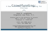 Alan R. Singleton Singleton Law Firm, P.C. Research Park at the University of Illinois 2001 S. First St., Suite 209 Champaign, IL 61820-3654 (217) 352-3900.
