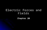 Electric Forces and Fields Chapter 20. Charges and Forces Experiment 1 Nothing happens Nothing happens The objects are neutral The objects are neutral.