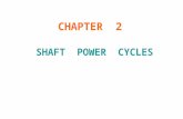 CHAPTER 2 SHAFT POWER CYCLES. Chapter2 Shaft Power Cycles2 There are two main types of power cycles; 1.Shaft power cycles : Marine and Land based power.