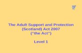 The Adult Support and Protection (Scotland) Act 2007 (“the Act”) Level 1.