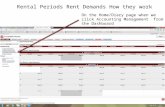 On the Home/Diary page when we click Accounting Management from the Dashboard Rental Periods Rent Demands How they work.