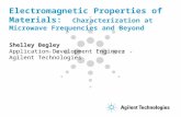 Shelley Begley Application Development Engineer Agilent Technologies Electromagnetic Properties of Materials: Characterization at Microwave Frequencies.