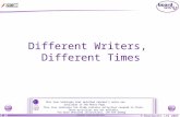 © Boardworks Ltd 2003 1 of 15 Different Writers, Different Times This icon indicates that detailed teacher’s notes are available in the Notes Page. For.