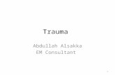 Trauma Abdullah Alsakka EM Consultant 1. Objectives Epidemiology of Trauma Care History of Development of Trauma Care Mechanisms of Injury Basics of Trauma.