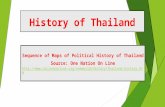 History of Thailand Sequence of Maps of Political History of Thailand Source: One Nation On Line .